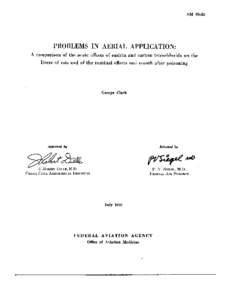 Problems in aerial application: A comparison of the acute effects of endrin and carbon tetrachloride on the livers of rats and of the residual effects one month after poisoning