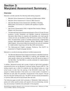 Educational psychology / Evaluation methods / Education policy / No Child Left Behind Act / Formative assessment / English-language learner / New Jersey Assessment of Skills and Knowledge / Standards of Learning / Education / Evaluation / Standards-based education