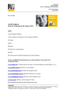 Pressemappe_Astrid Lindgren_10.Todestag 2012