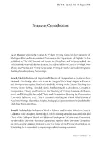 Learning / Literacy / Teaching / Transdisciplinarity / Writing Across the Curriculum / Service-learning / Professional communication / Composition studies / George Hillocks /  Jr. / Education / Writing / Knowledge