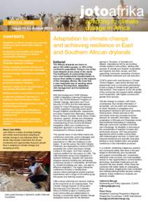 jotoafrika adapting to climate change in Africa SPECIAL ISSUE Issue 15 December 2014