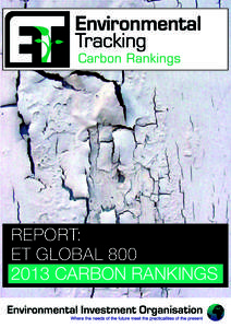 REPORT: ET GLOBAL[removed]CARBON RANKINGS WHO WE ARE