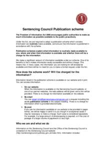 Microsoft Word - Sentencing Council Publication scheme 2011.doc