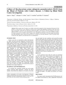 Autoimmune diseases / Corynebacterineae / Bacterial diseases / Abdominal pain / Polymerase chain reaction / Paratuberculosis / Mycobacterium avium subspecies paratuberculosis / Mycobacterium avium-intracellulare infection / Mycobacterium / Health / Bacteria / Biology