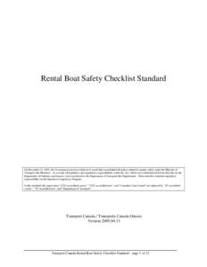 Transport / Water / Pleasure craft / Renting / Boating / Watercraft / Transport Canada / Licenses / Pleasure Craft Operator Card