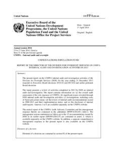 DP/FPAUnited Nations Executive Board of the United Nations Development