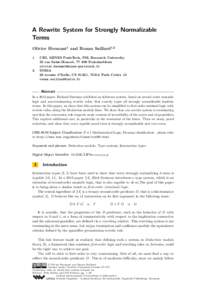 Logic in computer science / Proof theory / Symbol / Function / Lambda calculus / Combinatory logic / Natural deduction / Mathematics / Mathematical logic / Theoretical computer science
