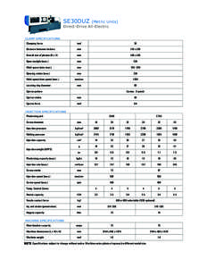 Microsoft Word - SE30DUZspecsMETRIC.doc