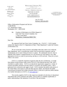 WILLIAM J. OLSON (D.C., VA.) JOHN S. MILES (D.C., MD., VA. OF COUNSEL) HERBERT W. TITUS (VA. OF COUNSEL)