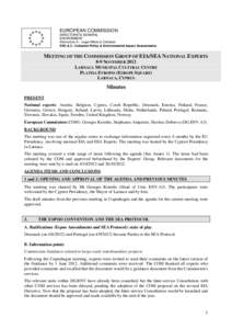 EUROPEAN COMMISSION DIRECTORATE-GENERAL ENVIRONMENT Directorate A – Legal Affairs & Cohesion ENV.A.3 - Cohesion Policy & Environmental Impact Assessments