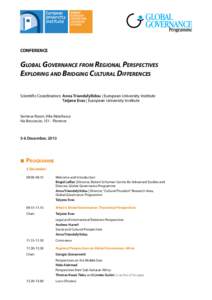 Academia / European University Institute / Cosmopolitan democracy / Daniele Archibugi / Governance / Global governance / EUI / International relations / World government / Political science