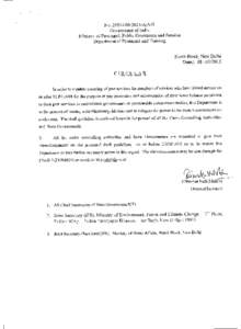 NoAIS-II Government of India Ministry of Personnel, Public Grievances and Pension Department of Personnel and Training North Block, New Delhi Dated: 