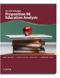 TheBudget:  Proposition 98 Education Analysis  MAC