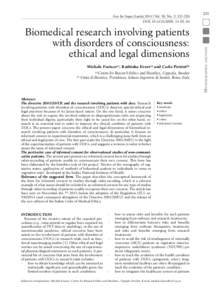 Ann Ist Super Sanità 2014 | Vol. 50, No. 3: [removed]Michele Farisco(a), Kathinka Evers(a) and Carlo Petrini(b) Centre for Research Ethics and Bioethics, Uppsala, Sweden