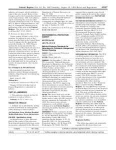 Federal Register / Vol. 64, No[removed]Thursday, August 19, [removed]Rules and Regulations submit a rule report, which includes a copy of the rule, to each House of the Congress and to the Comptroller General of the United 