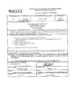 TABLE OF CONTENTS  SECTION A: CONTRACT AMENDMENT.......................................ERROR! BOOKMARK NOT DEFINED. SECTION B: CAPITATION RATES AND CONTRACTOR SPECIFIC REQUIREMENTS ......................5 SECTION C: DEF