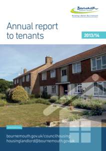 Annual report to tenantsRussel Road, Kinson