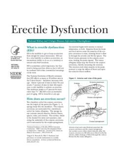 Erectile Dysfunction  National Kidney and Urologic Diseases Information Clearinghouse What is erectile dysfunction (ED)?