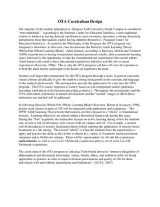 Occupational therapy / Philosophy of education / Critical pedagogy / Rehabilitation medicine / Alternative education / Experiential learning / American Occupational Therapy Association / Adult learner / Education / Medicine / Knowledge