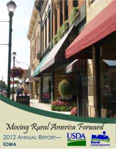 Moving Rural America Forward[removed]ANNUAL REPORT— IOWA  1