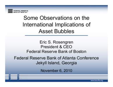 Socioeconomics / Macroeconomics / United States housing bubble / Economic bubbles / Central bank / Bubble / Federal Reserve System / Real estate bubble / Economics / Financial crises / Business cycle