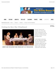 Elephant / Culture of St. Louis /  Missouri / Kevin Kline Awards / Today