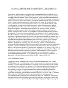 Agency for Toxic Substances and Disease Registry / Environment of the United States / Medicine / Biomonitoring / Public health laboratory / Environmental health / Association of Public Health Laboratories / Wildlife Services / Health / United States Public Health Service / Public health