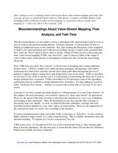 Takt time / Mike Rother / Lean manufacturing / Toyota Production System / Toyota / Just in time / Production leveling / Book:Lean Manufacturing / Lean construction / Business / Technology / Manufacturing