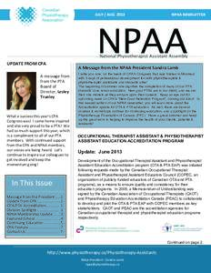 JULY	
  /	
  AUG	
  	
  2013	
  	
  	
  	
  	
  	
  	
  	
  	
  	
  	
  	
  	
  	
  	
  	
  	
  	
  	
  	
  	
  	
  	
    UPDATE	
  FROM	
  CPA	
    	
  	
  	
  	
  	
  	
  	
  	
  