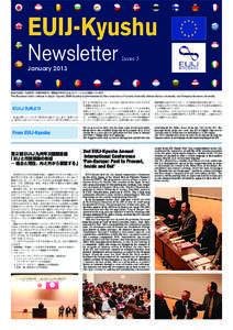 EUIJ-Kyushu Newsletter Issue 3  January 2013