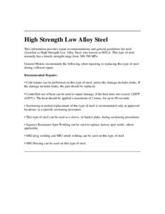 Microsoft Word - High Strength Low Alloy Steel Description.doc
