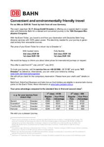 Dresden / Ticket / Transport / Rail transport by country / BahnCard / Deutsche Bahn / Legal writing