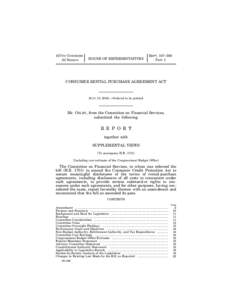 Business / Business law / Real estate / Renting / Finance / Leasing / Rent-to-own / Lease / Dodd–Frank Wall Street Reform and Consumer Protection Act / Law / Contract law / Private law