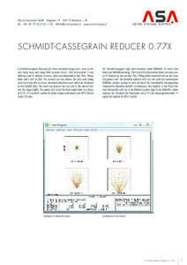 ASA Astrosysteme GmbH Galgenau 19 A-4212 Neumarkt i. M. Tel. +[removed][removed]removed] www.astrosysteme.at