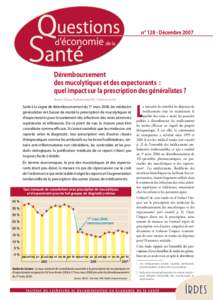 Déremboursement des mucolytiques et des expectorants : quel impact sur la prescription des généralistes ?