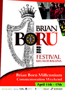 Brian Boru April 2014 programme