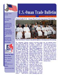 U.S.-Oman Trade Bulletin  INSIDE THIS ISSUE:  w w w . o m a n . u s e m b a s s y . g o v