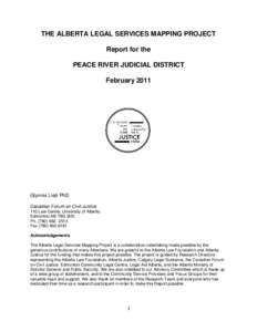 Alberta Legal Services Mapping Project - Peace River