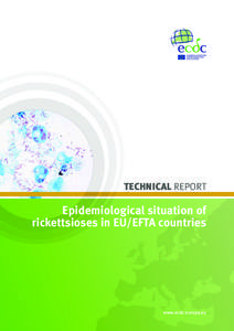 TECHNICAL REPORT  Epidemiological situation of rickettsioses in EU/EFTA countries  www.ecdc.europa.eu