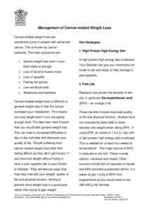 Fatty acids / Treatment of bipolar disorder / Lipids / Omega-3 fatty acid / Food science / Health sciences / Fish oil / Weight loss / Cachexia / Medicine / Health / Nutrition