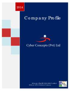 2014  Company Profile Cyber Concepts (Pvt) Ltd