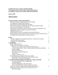 Government / Electronic voting / Instant-runoff voting / Absentee ballot / Postal voting / Voting machine / Ballot / Voter-verified paper audit trail / Help America Vote Act / Elections / Politics / Voting