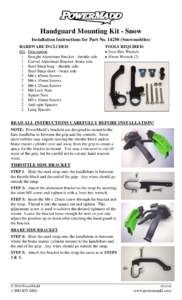 Mounting Instructions for POWER FLEXBAR