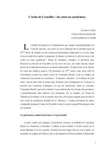 L’usine de Crousilles dans la Sarthe: un exemple significatif de l’histoire industrielle du Grand Ouest