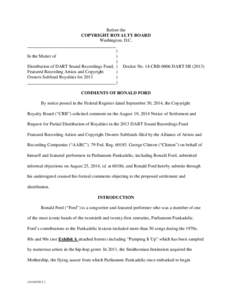Ronald Ford CRB Objections[removed]DOC