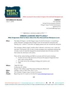 Oregon Liquor Control Commission / Oregon / Legality of cannabis / Cannabis in Oregon