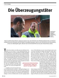 Titelthema  Die Überzeugungstäter Jörg Ehlers (re) von der SVG