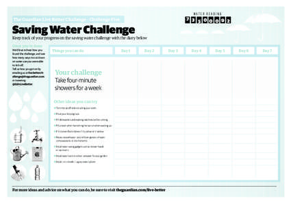 WATER READING[removed] The Guardian Live Better Challenge – Challenge Five