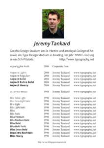 Tankard / Typefaces / Typesetting / Font