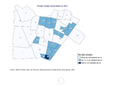 Source : INSEE RPCarte : M. Pavasovic, Observatoire de la société locale, 2014.Logiciel : QGIS.  7 